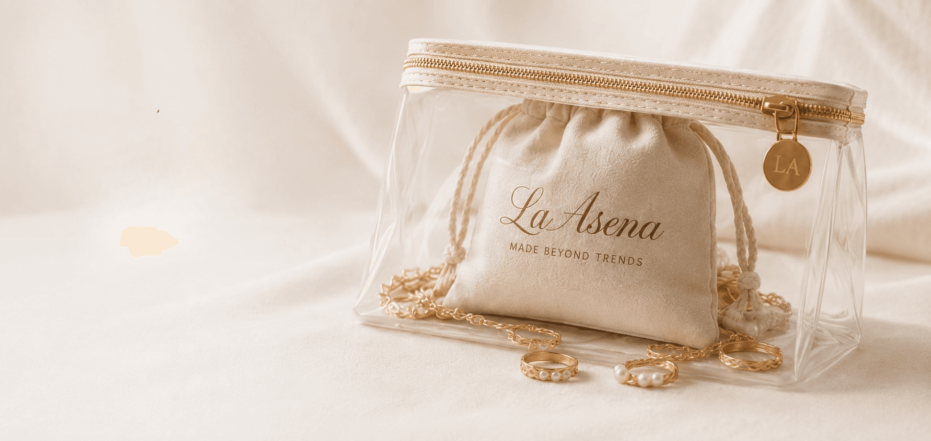 La Asena signature packaging and jewelry